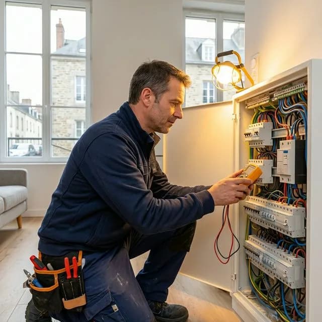 Dépannage urgence après odeur de brûlé sur disjoncteur
